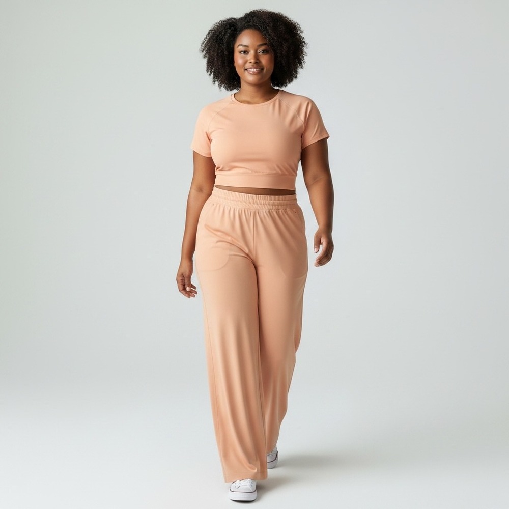 Lululemon‎ Swift Wide-Leg Mid-Rise Pant Women 6 Peach Bellini New $128 Trending